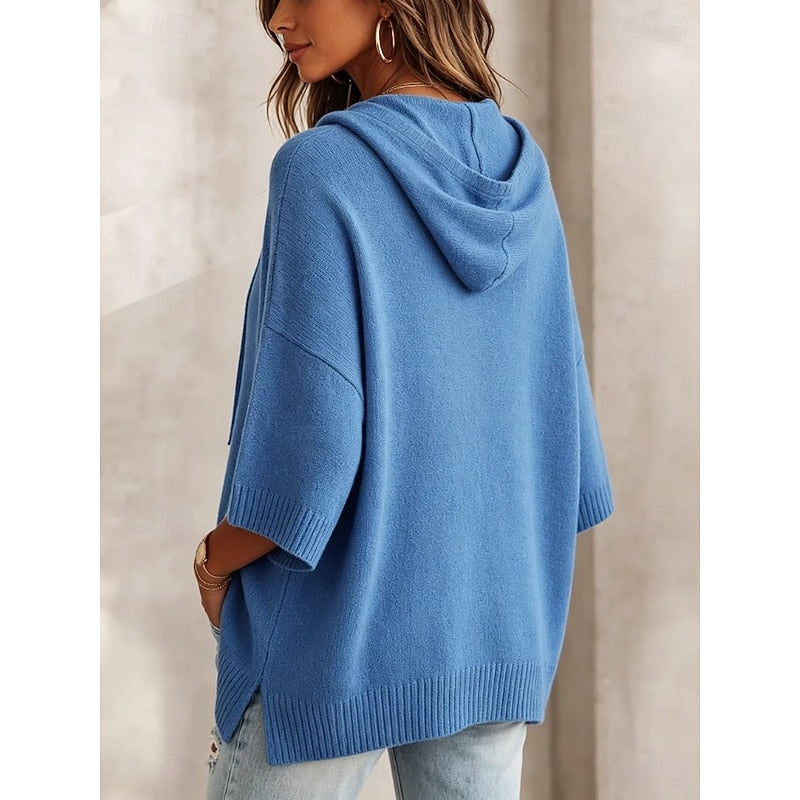 Daisy | Hooded Jumper with 3/4 Sleeves