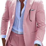 Men's Striped Summer Suit | Lightweight Coordinated Style
