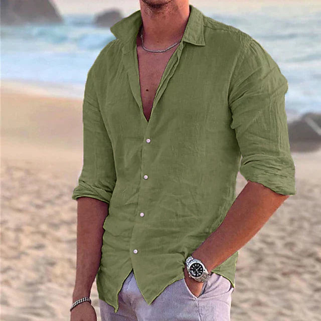 Men's Cotton-Linen Shirt