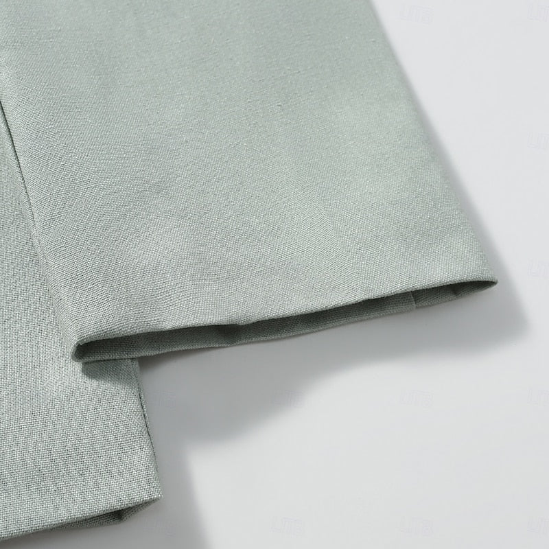 Alexander | Mandarin-Collar Button Jacket