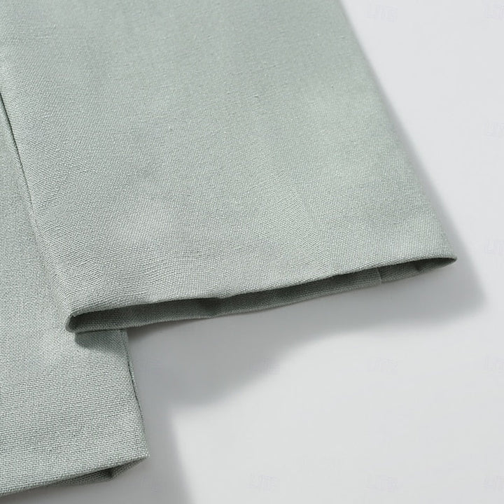 Alexander | Mandarin-Collar Button Jacket
