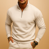 Men's Half Zip Knitted Sweater | Comfort Meets Classic Style