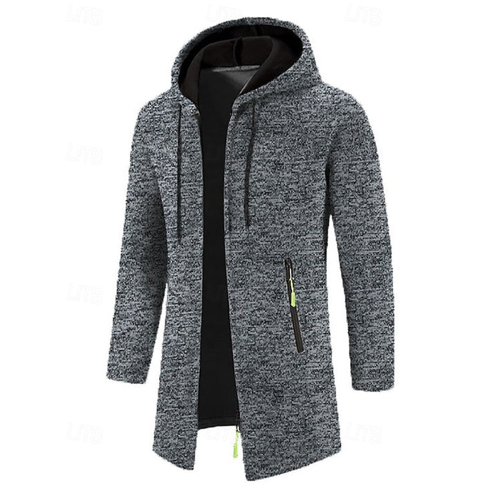 Simon | Minimalist Mid-Length Hooded Coat
