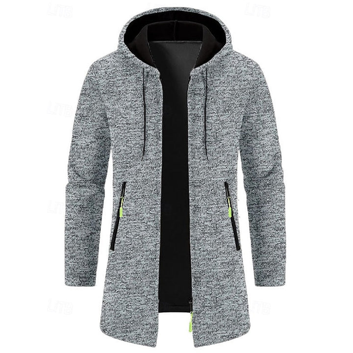 Simon | Minimalist Mid-Length Hooded Coat