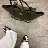 Structured Shopper Bag with Gold-Tone Hardware | Refined Utility, Timeless Style